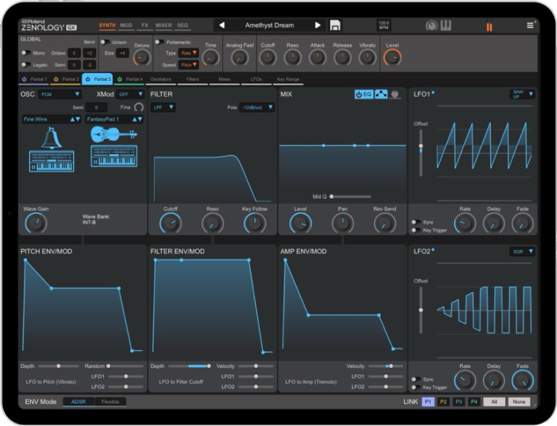 Roland Zenology GX para iPad